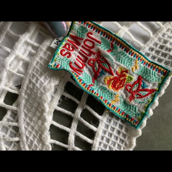 Johnny Was Square Eyelet Tank Tunic SzM NWT - Picture 5 of 5